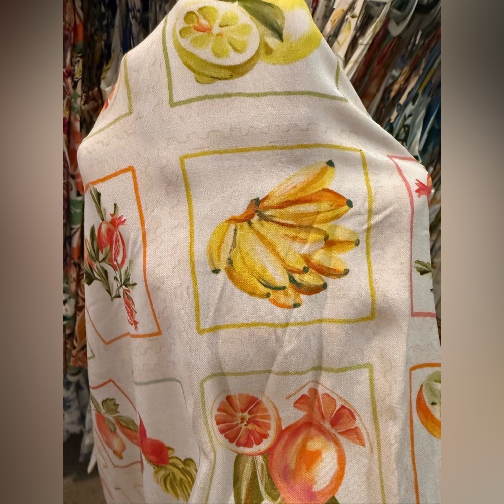🔥Closet Clearout!🔥 Paper Heart Anthropologie Bright Citrus Fruit Maxi Dress - Picture 5 of 5
